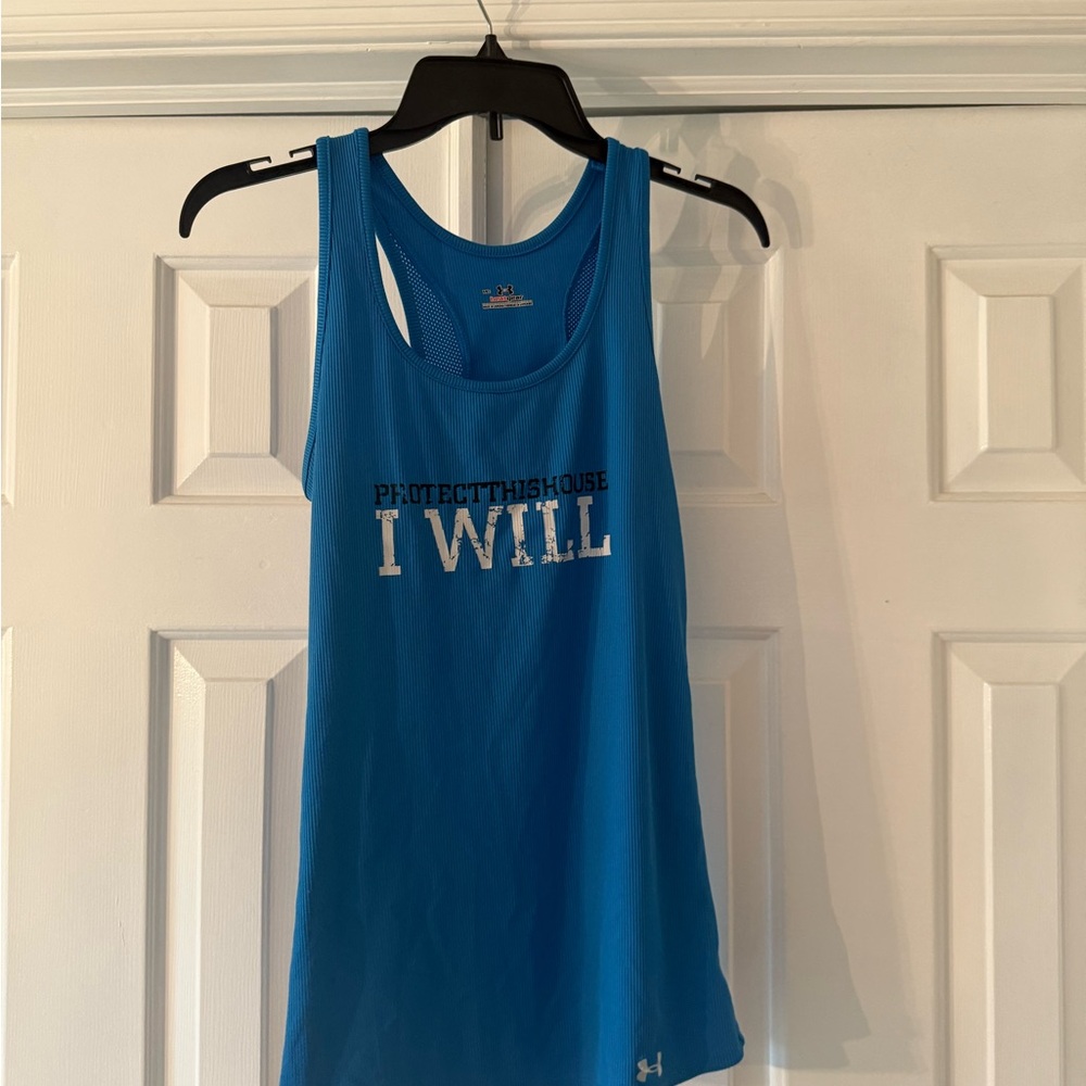 Under Armor blue tank top